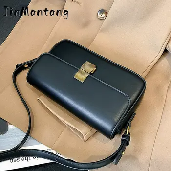 Женская сумка с клапаном в стиле ретро JinMantang 2023 Fashin Trend, Дизайнерские Маленькие сумки Soli через плечо, Простые сумки и кошельки