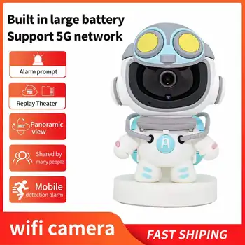 2MP 1080P Yoosee APP Робот IP Камера Беспроводная PTZ Заряд Батареи Автоматическое Отслеживание Домофон Радионяня Робот Человек Монитор Безопасности
