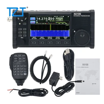 КВ-приемопередатчик TZT XIEGU X6100 50 МГц, Приемопередатчик всех режимов, Портативный SDR-приемопередатчик с антенным тюнером