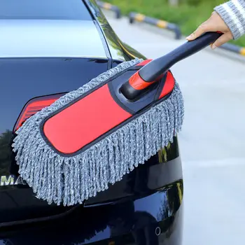 Швабра для мытья автомобилей Из утолщенного бархатного хлопка, суперпоглощающие щетки для чистки автомобилей, инструменты для мытья окон, пыль, восковая швабра