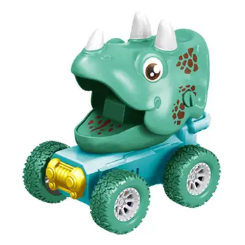 Мультяшная игрушка-динозавр, Откидывающиеся машинки, Реалистичные серии динозавров, машинки, Мини-динозавр, игрушки для детей, Инерционная игрушка на День Рождения