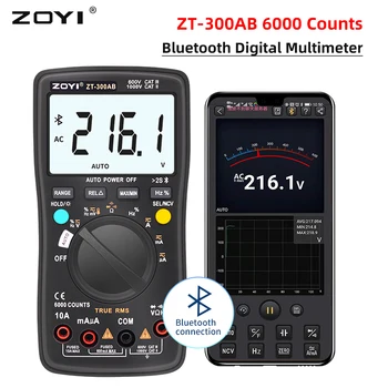 ZOYI Bluetooth Цифровой Мультиметр профессиональный ZT-300AB Двойной Мод Multimetro AC/DC Вольтметр Амперметр Тестер Инструменты Для Электриков