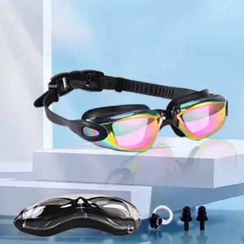 Очки для плавания с широким обзором, противотуманные, УФ-защита, очки для плавания, силиконовые сверхлегкие очки для плавания, Летние водные виды спорта