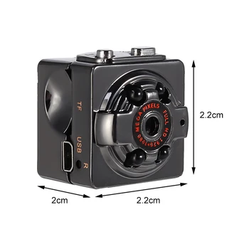 Камера SQ8 1080P HD Инфракрасная Камера Ночного Видения Воздушная Спортивная Камера На открытом Воздухе Мини WifiКамера