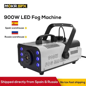 MOKA SFX 900 Вт светодиодный/900 Вт цветной портативный противотуманный аппарат Беспроводные дистанционные светодиодные дымовые аппараты для мероприятий на Хэллоуин