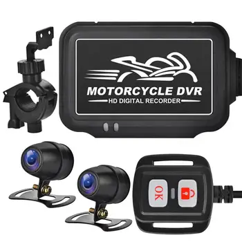 Велосипед с двойной камерой, камера ночного видения, Универсальная камера 150 Градусов, широкоугольный двухканальный 1080P Full HD, вождение мотоцикла