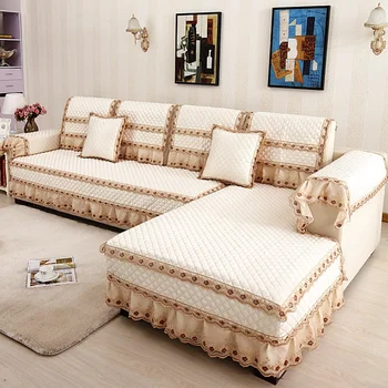 Высококачественный Европейский стиль, Атласный чехол для дивана, Комбинированный комплект, Тканевая накладная диванная подушка, Кружевной Комплект для дивана, Полотенце, наволочка на спинку