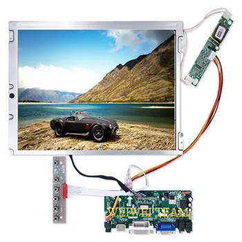 12,1 Дюймов 800X600 Экран дисплея LQ121S1DG31 TFT ЖК-панель M.NT68676.2 ЖК-плата контроллера + DVI + VGA Аудио ПК