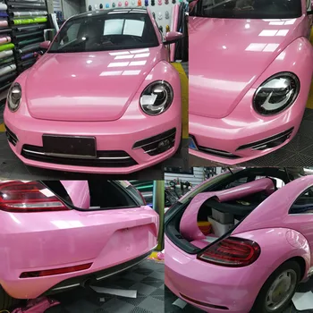 Sunice 1,52x18 м Бриллиантовый Розовый Винил Для Укладки кузова Автомобиля, Меняющий цвет Пленки, Рулоны Виниловых Наклеек для автомобильных декоров