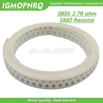 300шт 0805 SMD Резистор 2.7 Ом Чип-резистор 1/8 Вт 2.7R 2R7 Ом 0805-2.7R