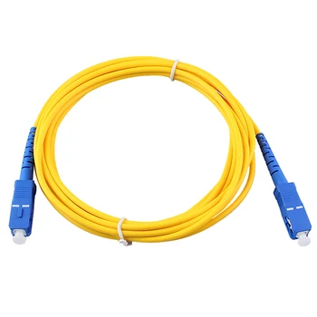 50ШТ SC SC однорежимный волоконно-оптический патч-кабель SC UPC SM 3,0 мм 9/125um FTTH волоконный Патч-корд Перемычка Оптического волокна 3 м 2 м 1 м