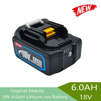Сменный Аккумулятор 18V 6Ah для Аккумуляторного Электроинструмента Makita BL1830 BL1850 BL1840 BL1845 BL1815 BL1860 LXT-400, тип батареи 18650