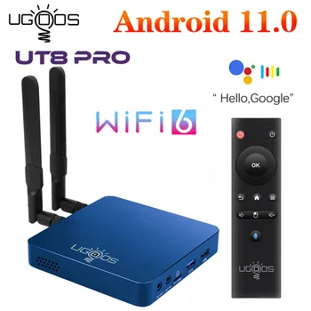 UT8 PRO RK3568 LPDDR4 8 ГБ ОЗУ 64 ГБ ПЗУ UT8 TV BOX Android 11 4 ГБ 32 ГБ WiFi6 1000M 4K Медиаплеер BT Голосовой Пульт Дистанционного Управления