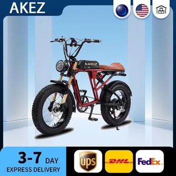 Классический Высококачественный Akez Super 73 20 Дюймов 500 Вт/1500 Вт Мотор Электрический Fat Tire Горный Внедорожный Велосипед Мотоцикл Enduro Ebike