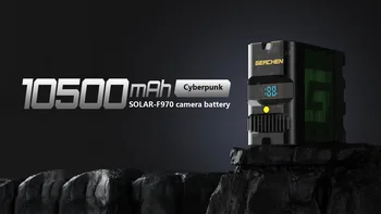 Аккумуляторы GEACHEN SOLRR-F970 7,2 В 10500 мАч 77 Втч, Тип C для фотокамеры, Аккумулятор для оборудования передачи изображений Мощностью 27 Вт