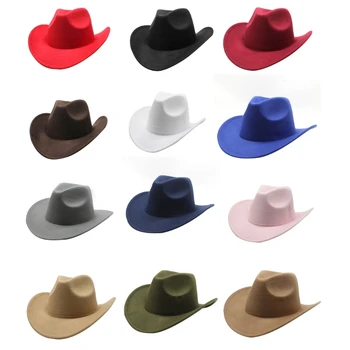 Универсальная ковбойская шляпа с широкими полями для мужчин и Женщин, Певцов, комиков 28TF