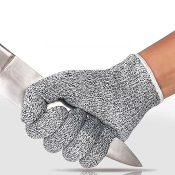 Защитные перчатки с защитой от порезов 5-го уровня HPPE, Высокопрочная промышленность, Огородничество, Защита от царапин, Защита от порезов, Многоцелевая резка стекла