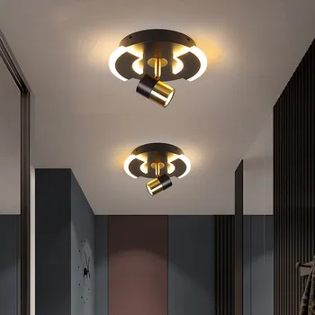 Простые Новые современные светодиодные светильники для прохода в гостиную, кабинет, спальню, коридор, лампы для домашнего декора GU10 и G9, светильники для внутреннего освещения