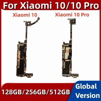 Материнская плата Для Xiaomi Mi 10/Xiaomi 10 Pro 5G Материнская плата Модуль печатной платы 128 ГБ 256 ГБ 512 ГБ Глобальная Встроенная память Разблокирована Основная плата