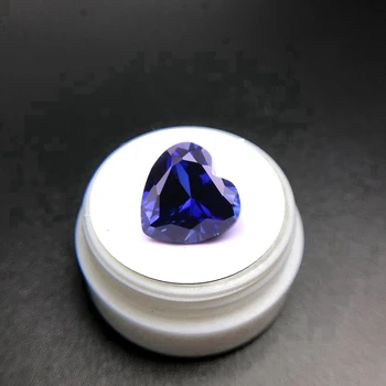 Натуральный синий сапфир в форме сердца AAAA + 12 × 12 мм 6,0 Карат, Шри-Ланка, VVS, Россыпной драгоценный камень Для изготовления ювелирных изделий