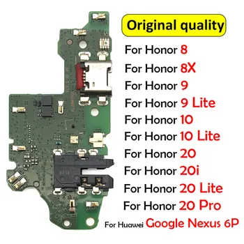 Новинка Для Huawei Google Nexus 6P/Honor 8 9 8X10 20 Lite Pro 20i USB Плата Для Зарядки Док-порт Разъем Зарядного Устройства Гибкий Кабель Микрофон