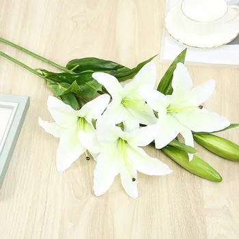 Пышноцветущие искусственные лилии с потрясающе реалистичным видом – отличный выбор для декора вашей свадьбы или офиса!