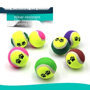 Игрушечный мяч для домашних животных, теннисные следы, Мяч для дрессировки собак, игрушки для метания собак, Игрушки для домашних животных, взаимодействие