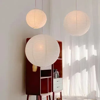 Скандинавские Датские Бумажные подвесные светильники Японский Отель Круглая Бумажная лампа Декор комнаты для гостиной спальни Lustres Pendentes