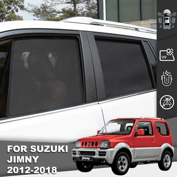 Для Suzuki Jimny 2007-2018 Магнитный автомобильный солнцезащитный козырек Переднее лобовое стекло Сетчатая рамка шторка заднее боковое окно солнцезащитный козырек