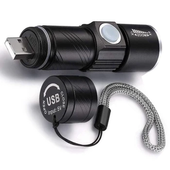 2X 395Nm ультрафиолетовый фонарик Blacklight, USB Перезаряжаемый светодиодный фонарик, Водонепроницаемая Инспекционная лампа для мочи домашних животных