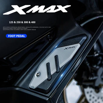 Подножки X-MAX для Yamaha XMAX 125 250 300 400 2017 - 2023 Мотоциклетная Накладка Противоскользящая Педальная Накладка Подставка для ног