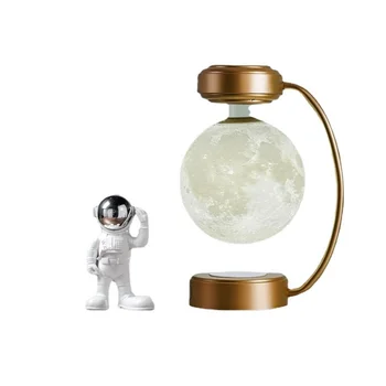 Плавающая лампа Прибор для Магнитной Левитации Moon Instrument LED World Плавающая лампа Вращающийся Глобус Лампа Прикроватная Лампа Новый Рождественский подарок