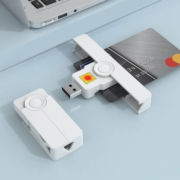 Устройство чтения карт Smart CAC USB2.0 Type-C USB Common Access Налоговая декларация SIM/ID/ Устройство для чтения банковских карт для Mac/Android OS Visa Reader