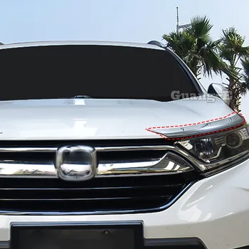 Для Honda CRV CR-V 2017 2018 2019 2020 2021 Автомобильная Наклейка ABS Хромированный Головной Передний Фонарь Для Бровей Фары Капоты Защитная Рамка Отделка 2 шт