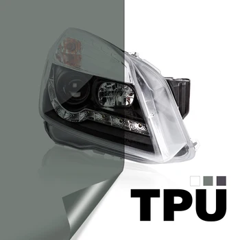 Виниловый оттенок фар из ТПУ для фар автомобиля, пленка для заднего фонаря, наклейки из фольги, Защита от царапин, водонепроницаемый клей, наклейки для автомобилей