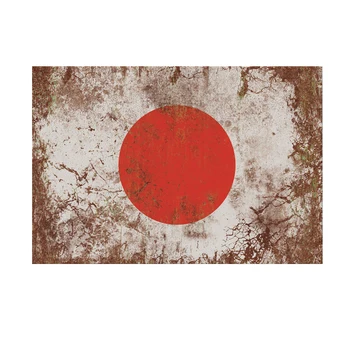 Японский Японский Флаг Ржавый Гранж JDM Дрифт Автомобиля, велосипеда, ноутбука виниловая наклейка