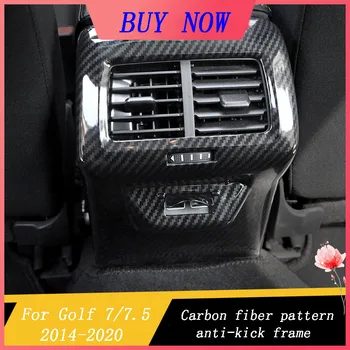 Для гольфа 7/golf 7.5 2014-2020 Интерьер из углеродного волокна, модифицированный подлокотник, задняя панель воздуховыпуска, противоударная рама, автомобильные Аксессуары