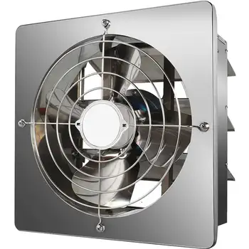 Вентилятор для вентиляции кухни и ванной Комнаты, Тип окна из нержавеющей стали, 12-дюймовый Вытяжной вентилятор, Масляный дым, Настенный вентилятор