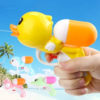 Модные Детские Водные забавные пистолеты для плавания, игрушка для ванны, Креативная имитация, пластиковый водяной пистолет с Пингвином