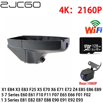 ZJCGO Автомобильный Видеорегистратор Dash Cam Wifi Передняя Камера заднего Вида 2 Объектива 4K Парковочный Монитор для BMW 5 7 Серии E60 E61 F10 F11 F07 E65 E66 F01 F02