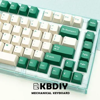 KBDiy GMK Keycap OEM Профиль PBT Double Shot GMK Cheese Green Keycap для 100% 75% 65% 60% Механической клавиатуры на заказ 126 Клавиш