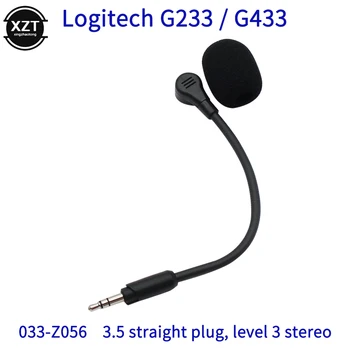 Сменная игровая микрофонная стрела для Logitech G433 G233 GPro GPROX Игровая гарнитура Микрофон 3,5 мм 3-полюсный стереомикрофон