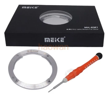 Переходное кольцо для объектива Meike MK-EM1 для Sony E Mount NEX-3/5/5n/6/7/ Камера F3/5R NEX-VG10 A7 a9 A7R A6000 A5100 A5000 a6500 a6300