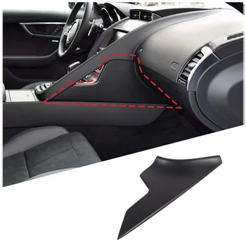 ABS углеродное волокно/Матовый черный Для Jaguar F-Type 2013-2024, Защитная панель для колен на пассажирском сиденье, Аксессуары для интерьера