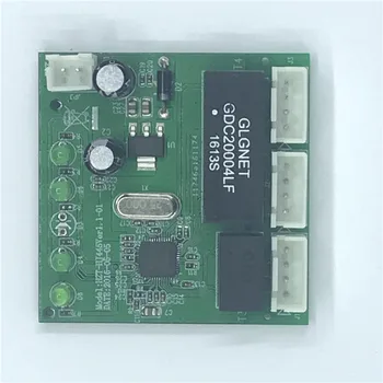 OME 3-портовый модуль переключения PCBA 4-контактный разъем UTP PCBA Модуль со светодиодным дисплеем Позиционирование отверстий для винта Данные мини-ПК OEM Завод