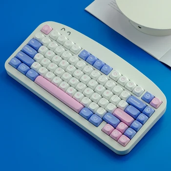 141 Клавиша/набор Колпачков для клавиш GMK Bubble Milk Foam С подкладкой из красителя PBT Колпачки Для клавиш MA Profile Keycap Со сдвигом 1,75U 2U Для индивидуальных клавиатур
