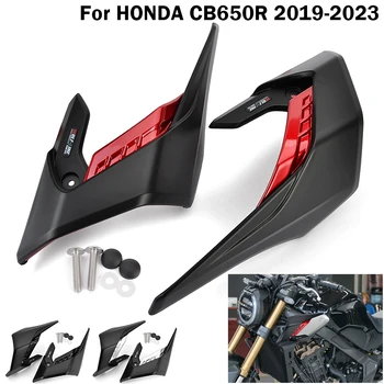 Для Honda CB650R CB 650R 2018-2023 Обтекатель Крылышки Накладка на Плавник Защита Крыла Ветровой Обтекатель Крылышки CB650R 22 2023 CB 650 R