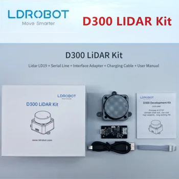 LDROBOT D300 Lidar Kit DTOF ROS робот SLAM Навигационный Сканирующий Лазерный Радарный датчик поддержка ROS1 и ROS2 для внутреннего и наружного использования