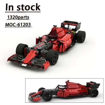 Соревновательный гоночный автомобиль 42141 Совместим с новым детским подарком на день рождения MOC-61203 Formula 1 Brick Model 1320 Parts.