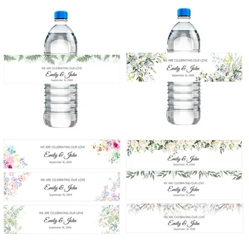 этикетки для торжеств 30шт-персонализированные этикетки для бутылок, Наклейки с индивидуальным текстом имени, Дни рождения, Крещение, Свадебный декор